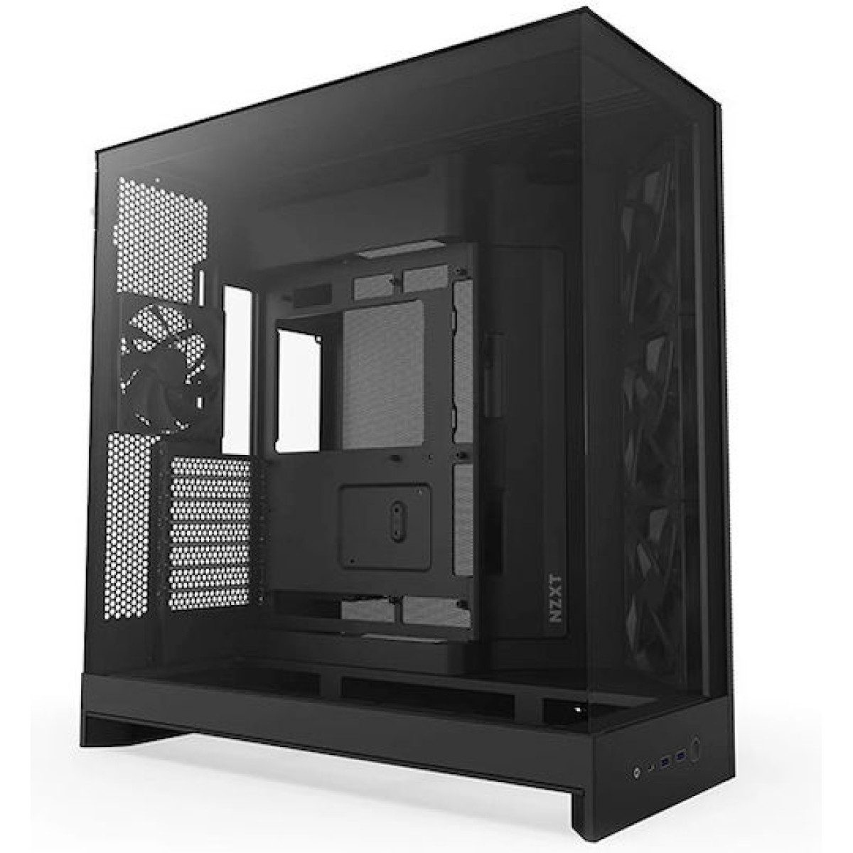 NZXT H9 Flow Midi Tower Κουτί Υπολογιστή με Πλαϊνό Παράθυρο Μαύρο