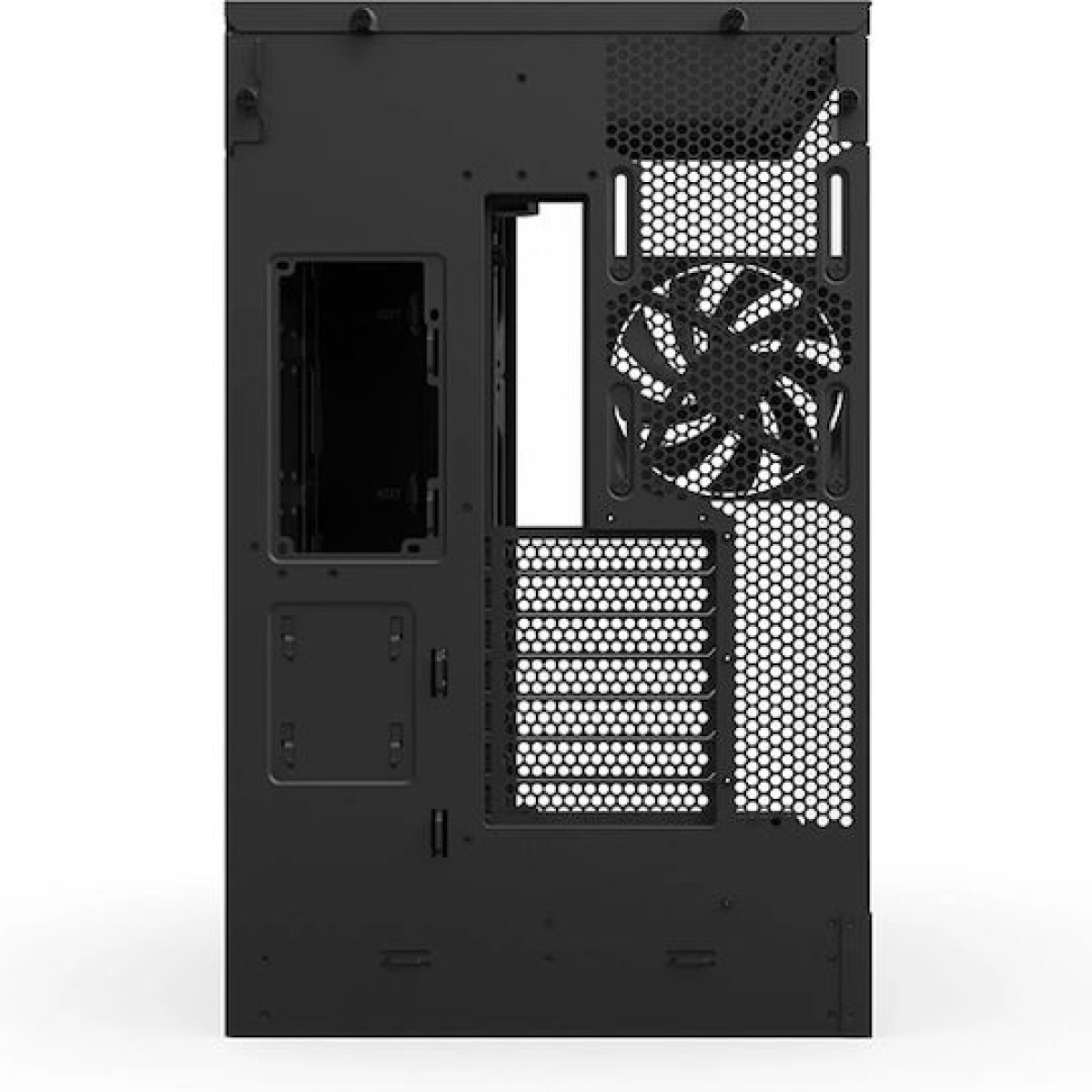 NZXT H9 Flow Midi Tower Κουτί Υπολογιστή με Πλαϊνό Παράθυρο Μαύρο
