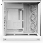 NZXT H9 Flow Gaming Midi Tower Κουτί Υπολογιστή με Πλαϊνό Παράθυρο Λευκό