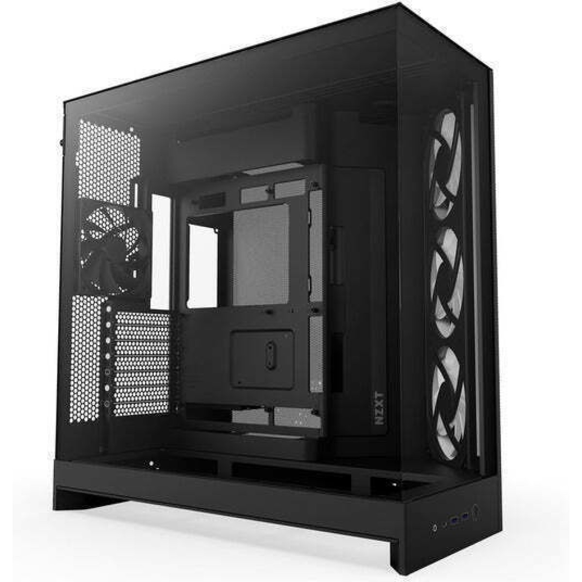 NZXT H9 Flow RGB Gaming Midi Tower Κουτί Υπολογιστή με Πλαϊνό Παράθυρο Μαύρο