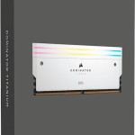 Corsair Dominator Titanium RGB XMP White DDR5 32GB RAM με 2x16GB Modules και Ταχύτητα 6400 για Desktop