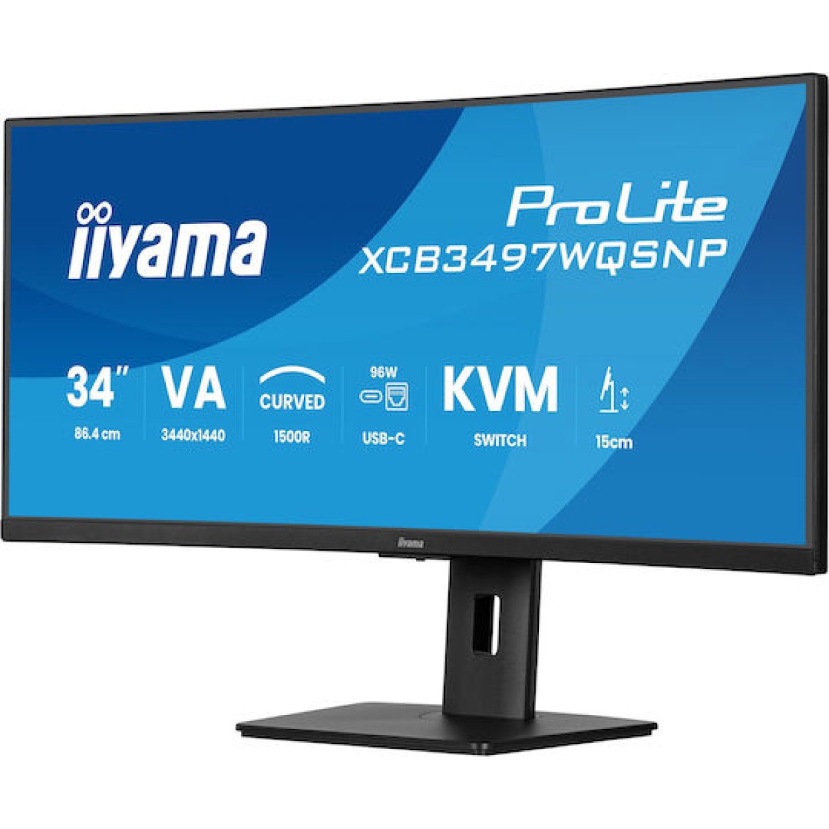 Iiyama Prolite XCB3497WQSNP-B1 Ultrawide VA Curved Monitor 34