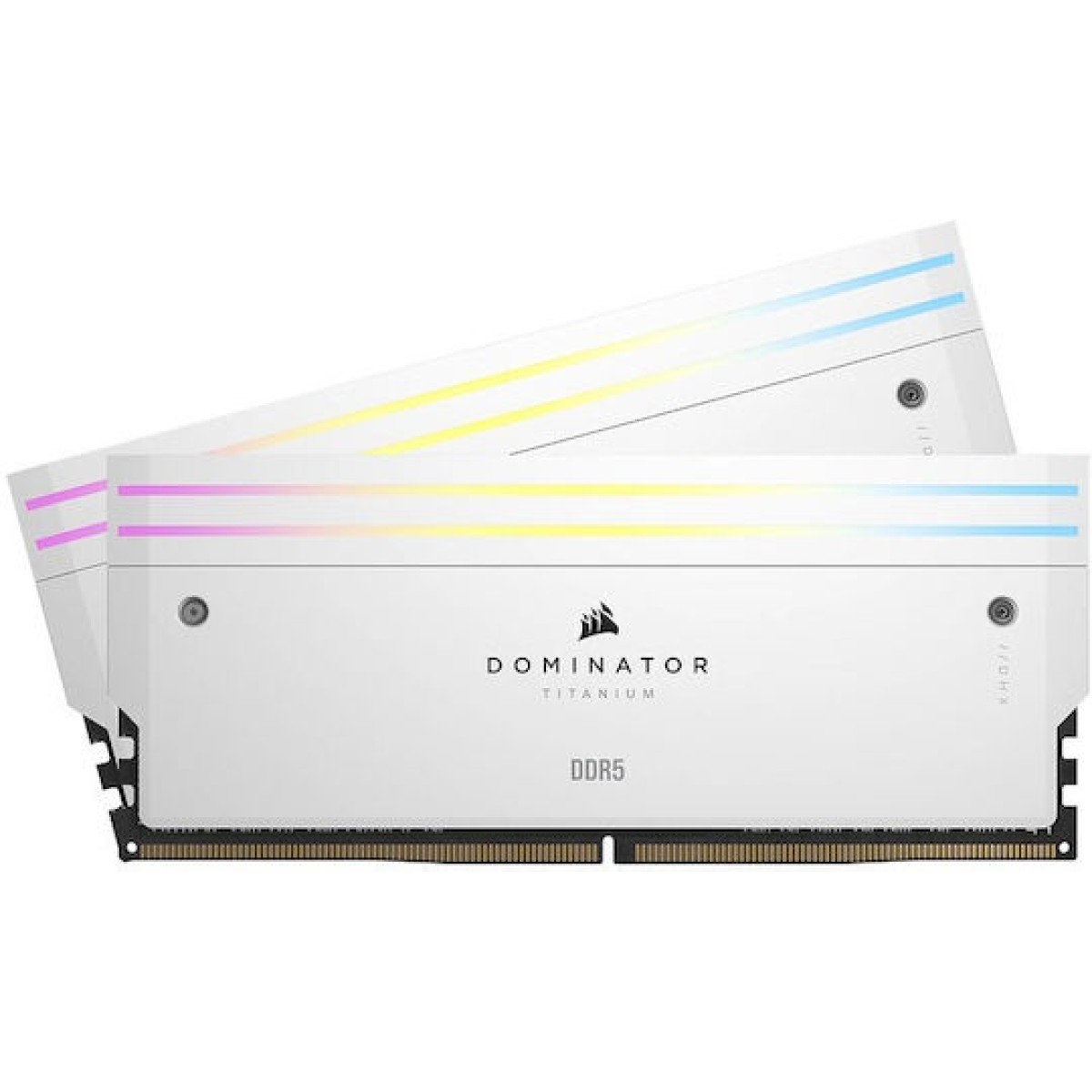 Corsair Dominator Titanium RGB XMP White DDR5 64GB RAM με 2x32GB Modules και Ταχύτητα 6000 για Desktop