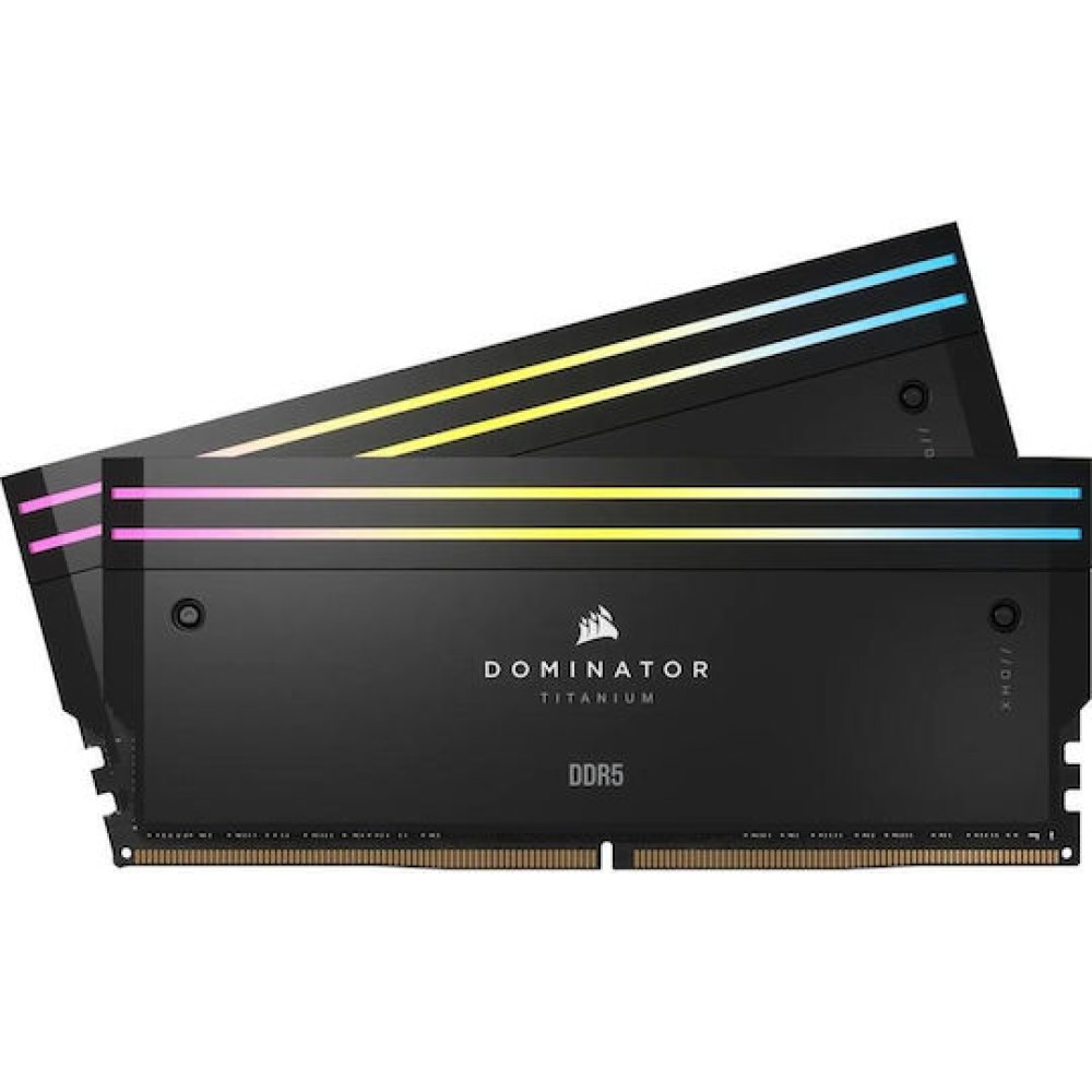 Corsair Dominator Titanium RGB XMP DDR5 48GB RAM με 2x24GB Modules και Ταχύτητα 6000 για Desktop