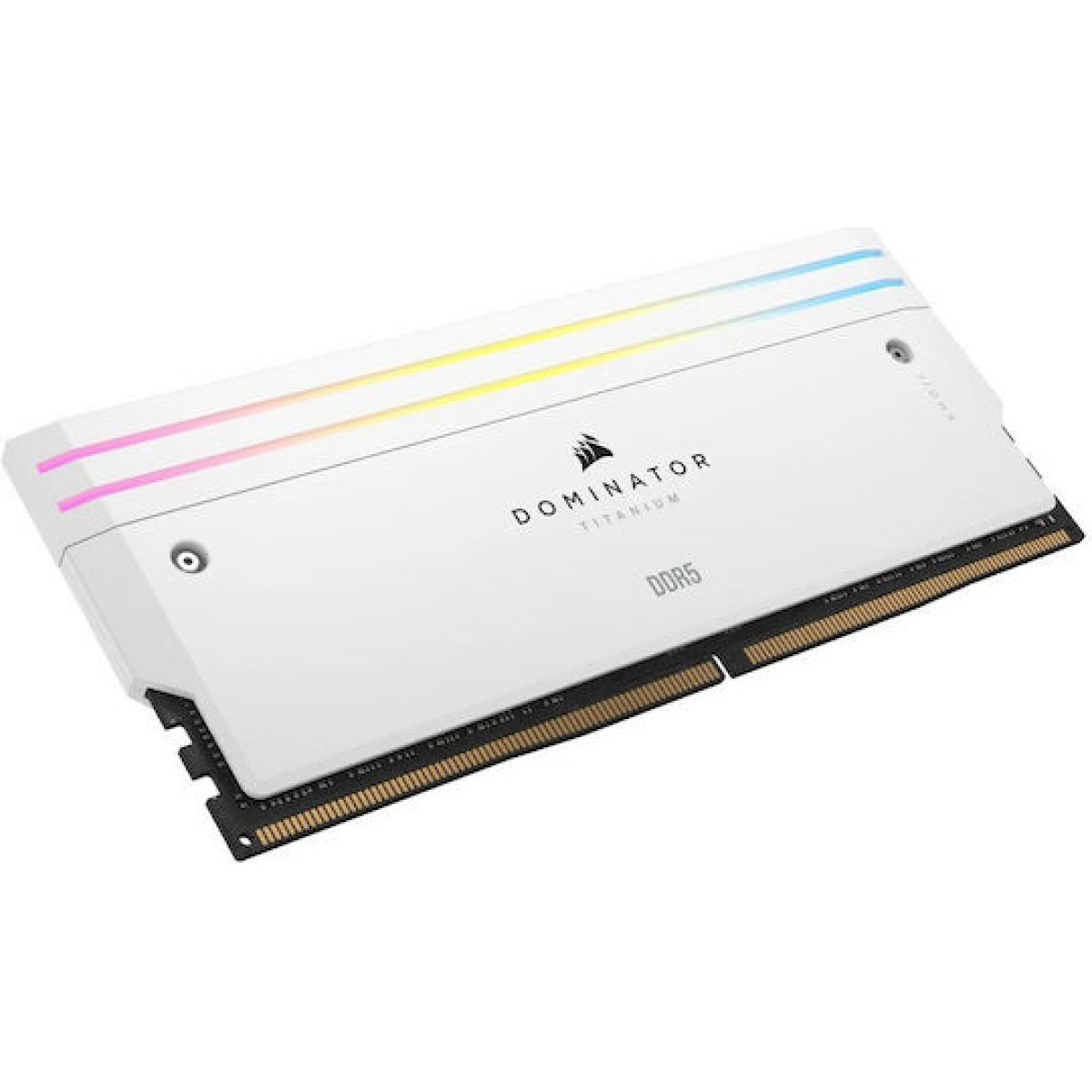 Corsair Dominator Titanium RGB XMP White DDR5 48GB RAM με 2x24GB Modules και Ταχύτητα 6000 για Desktop