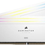 Corsair Dominator Titanium RGB XMP White DDR5 48GB RAM με 2x24GB Modules και Ταχύτητα 6000 για Desktop