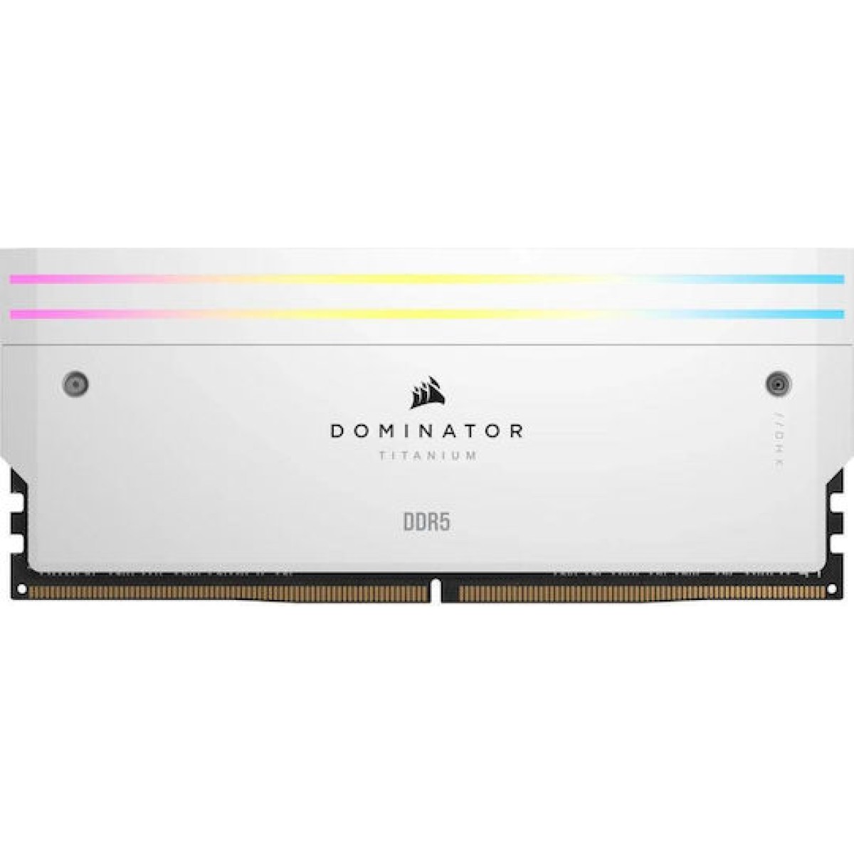 Corsair Dominator Titanium RGB XMP White DDR5 48GB RAM με 2x24GB Modules και Ταχύτητα 6000 για Desktop