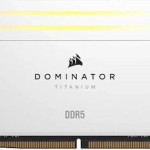 Corsair Dominator Titanium RGB XMP White DDR5 48GB RAM με 2x24GB Modules και Ταχύτητα 6000 για Desktop