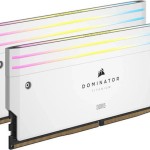 Corsair Dominator Titanium RGB XMP White DDR5 48GB RAM με 2x24GB Modules και Ταχύτητα 6000 για Desktop