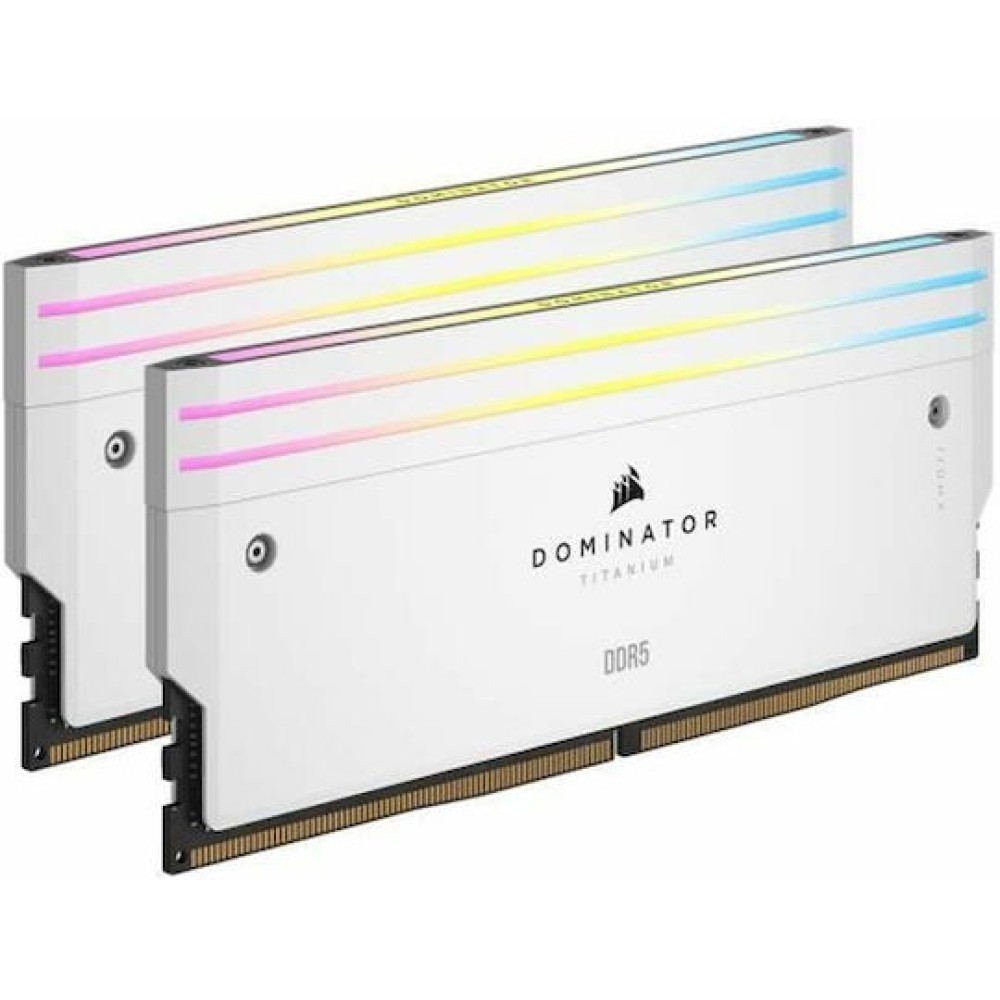 Corsair Dominator Titanium RGB XMP DDR5 32GB RAM με 2x16GB Modules και Ταχύτητα 6000 για Desktop