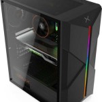 Krux Astral Gaming Midi Tower Κουτί Υπολογιστή με Πλαϊνό Παράθυρο και RGB Φωτισμό Μαύρο