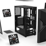 Krux Astral Gaming Midi Tower Κουτί Υπολογιστή με Πλαϊνό Παράθυρο και RGB Φωτισμό Μαύρο