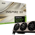 MSI GeForce RTX 5070 Ti 16GB GDDR7 Inspire 3X OC Κάρτα Γραφικών