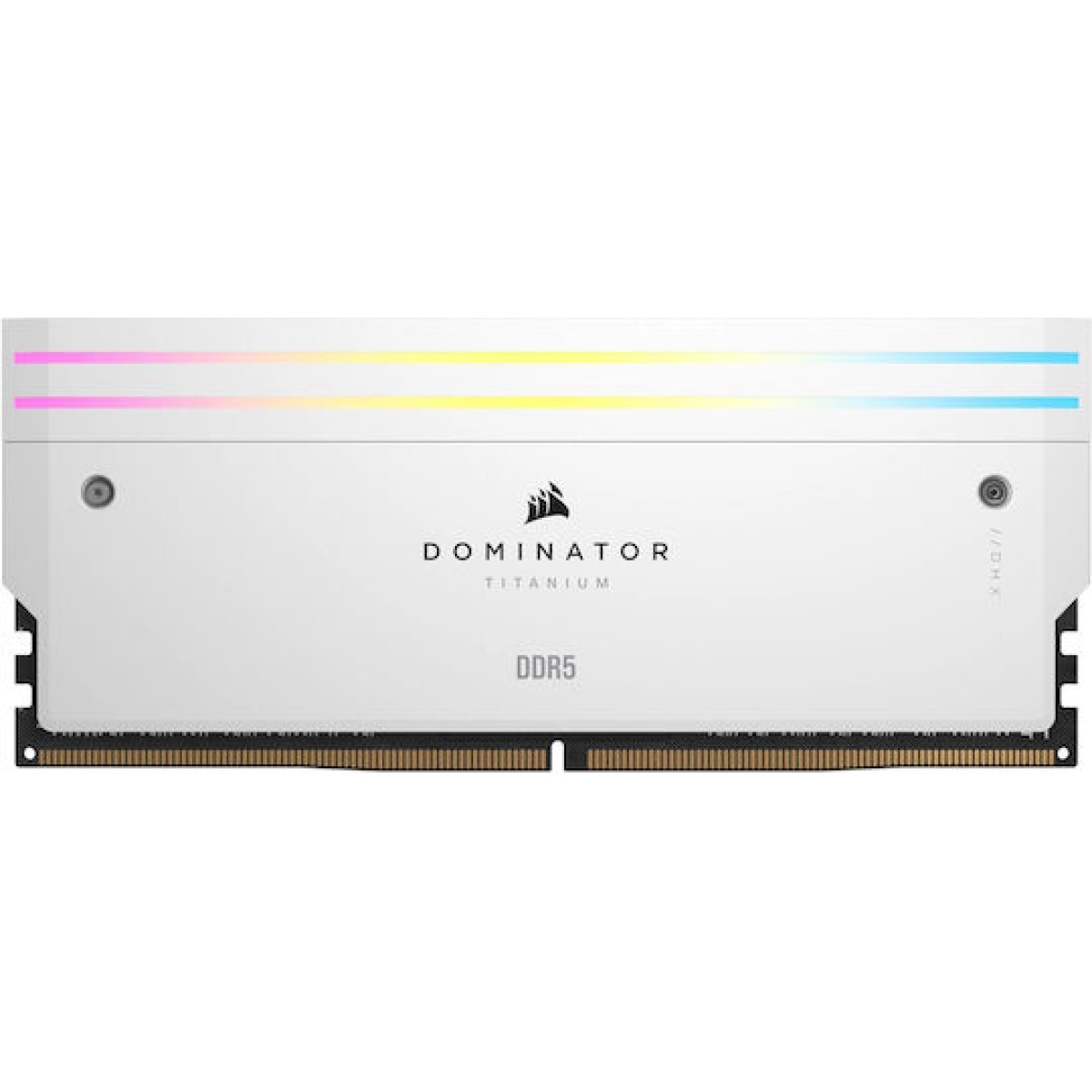 Corsair Dominator Titanium RGB XMP White DDR5 64GB RAM με 4x16GB Modules και Ταχύτητα 6000 για Desktop