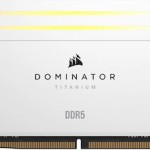 Corsair Dominator Titanium RGB XMP White DDR5 64GB RAM με 4x16GB Modules και Ταχύτητα 6000 για Desktop