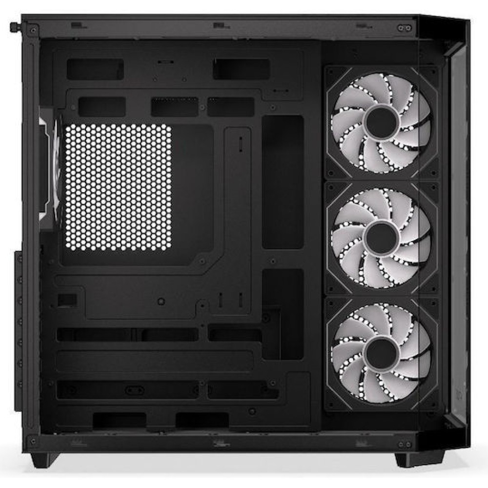 Krux Empero Gaming Midi Tower Κουτί Υπολογιστή με Πλαϊνό Παράθυρο και ARGB Φωτισμό Μαύρο