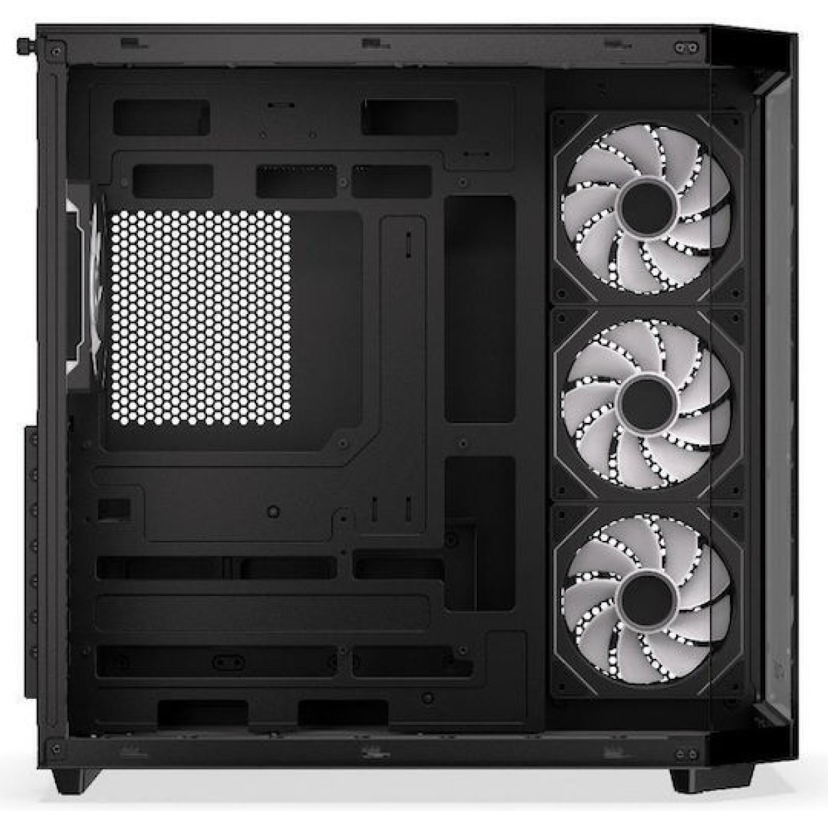 Krux Empero Gaming Midi Tower Κουτί Υπολογιστή με Πλαϊνό Παράθυρο και ARGB Φωτισμό Μαύρο