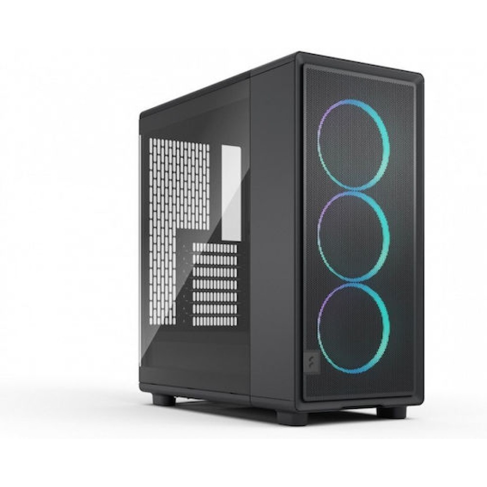 Fractal Design Epoch Midi Tower Κουτί Υπολογιστή με Πλαϊνό Παράθυρο Black TG RGB Light