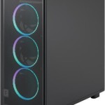 Fractal Design Epoch Midi Tower Κουτί Υπολογιστή με Πλαϊνό Παράθυρο Black TG RGB Light