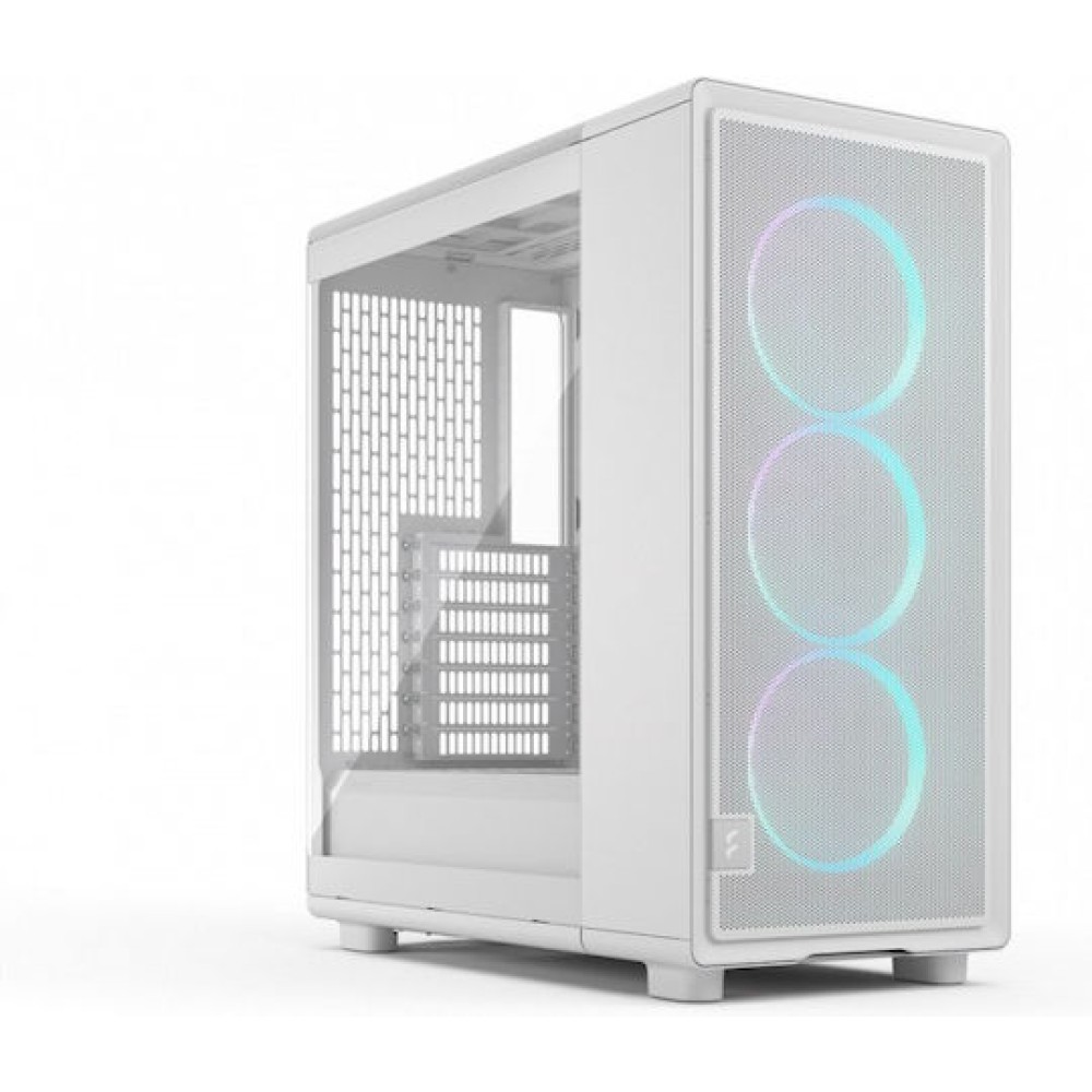 Fractal Design Epoch Midi Tower Κουτί Υπολογιστή με Πλαϊνό Παράθυρο White TG RGB Clear