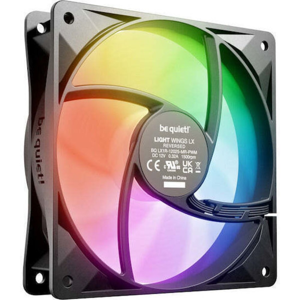 Be Quiet Light Wings LX Case Fan 120mm με ARGB Φωτισμό και Σύνδεση 4-Pin PWM