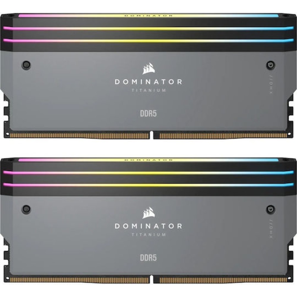 Corsair Dominator Titanium RGB EXPO DDR5 32GB RAM με 2x16GB Modules και Ταχύτητα 6000 για Desktop