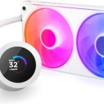 NZXT Kraken Plus RGB Υδρόψυξη Επεξεργαστή Διπλού Ανεμιστήρα 120mm για Socket AM4/AM5/1700/1200/115x Λευκή