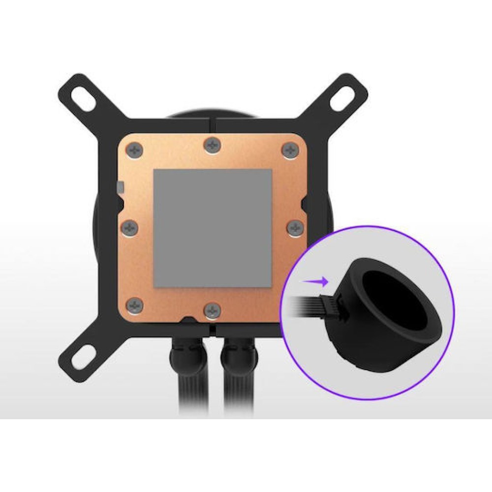 NZXT KRAKEN PLUS 280 V2 (v2) Υδρόψυξη Επεξεργαστή Διπλού Ανεμιστήρα 120mm