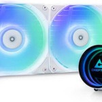 Chieftec Iceberg Υδρόψυξη Επεξεργαστή Διπλού Ανεμιστήρα 120mm με RGB Φωτισμό Λευκή