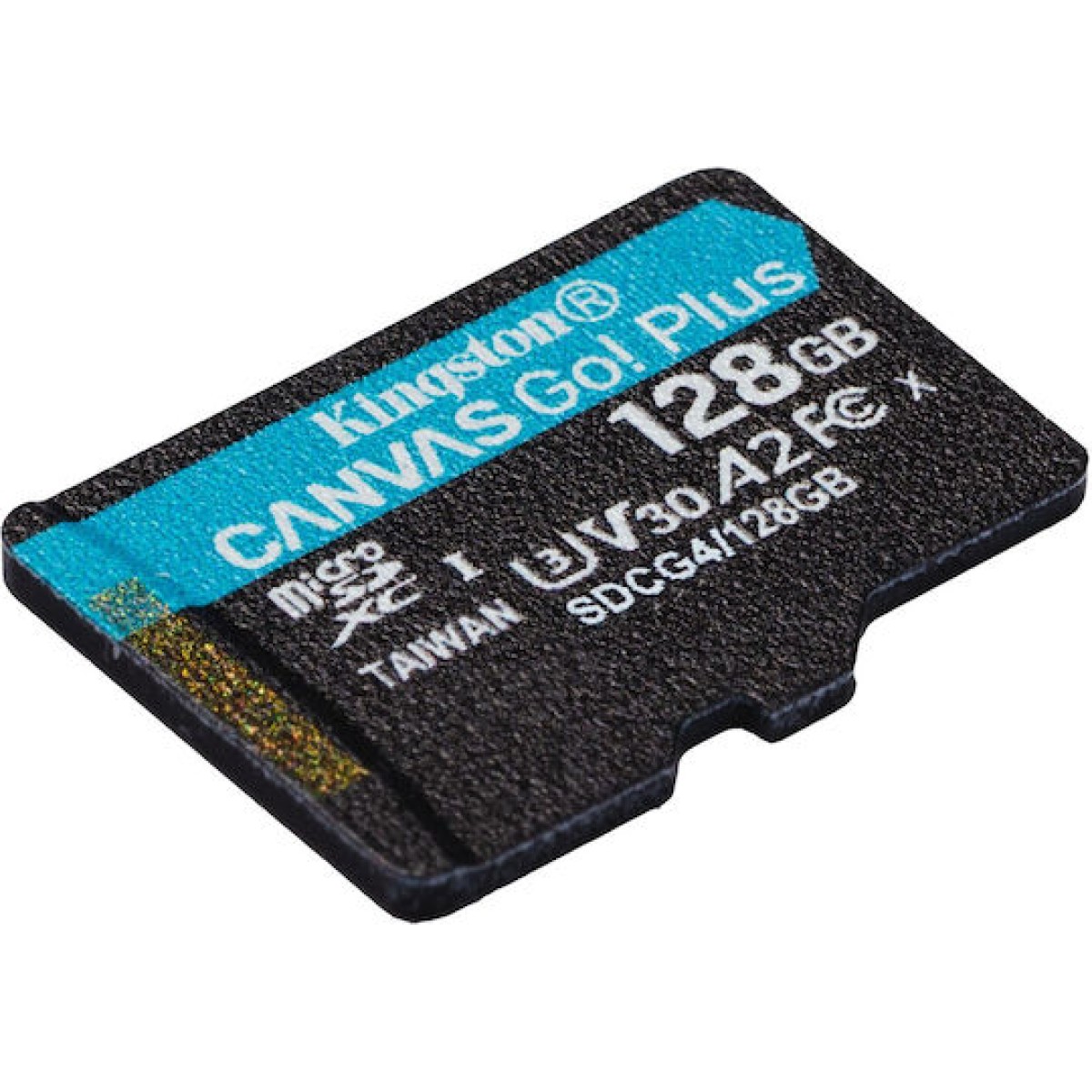 Kingston Canvas Go Plus microSDXC 128GB Class 10 U3 A2 UHS-I με αντάπτορα