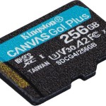 Kingston Canvas Go Plus microSDXC 256GB Class 10 U3 V30 A2 UHS-I με αντάπτορα