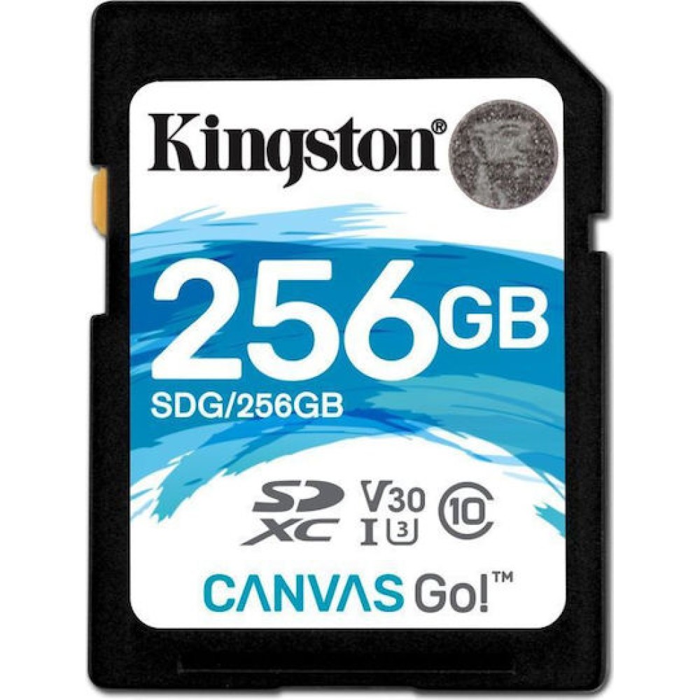 Kingston Canvas Go! SDXC 256GB Class 10 U3 V30 UHS-I
