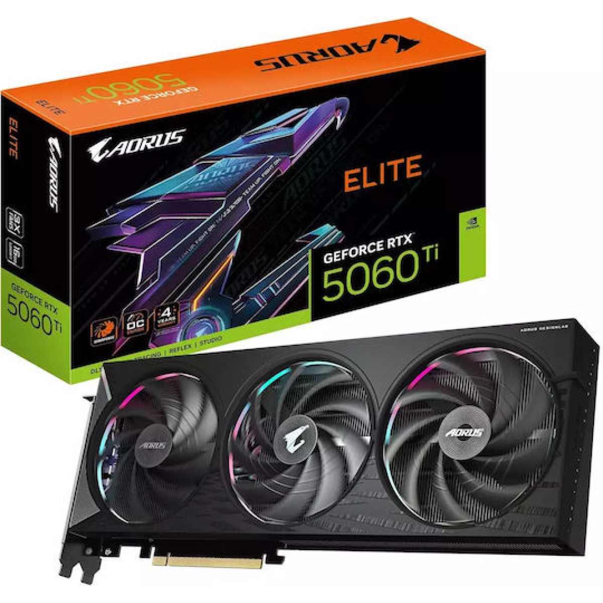 Gigabyte GeForce RTX 5060 Ti 16GB GDDR7 Aorus Elite Κάρτα Γραφικών