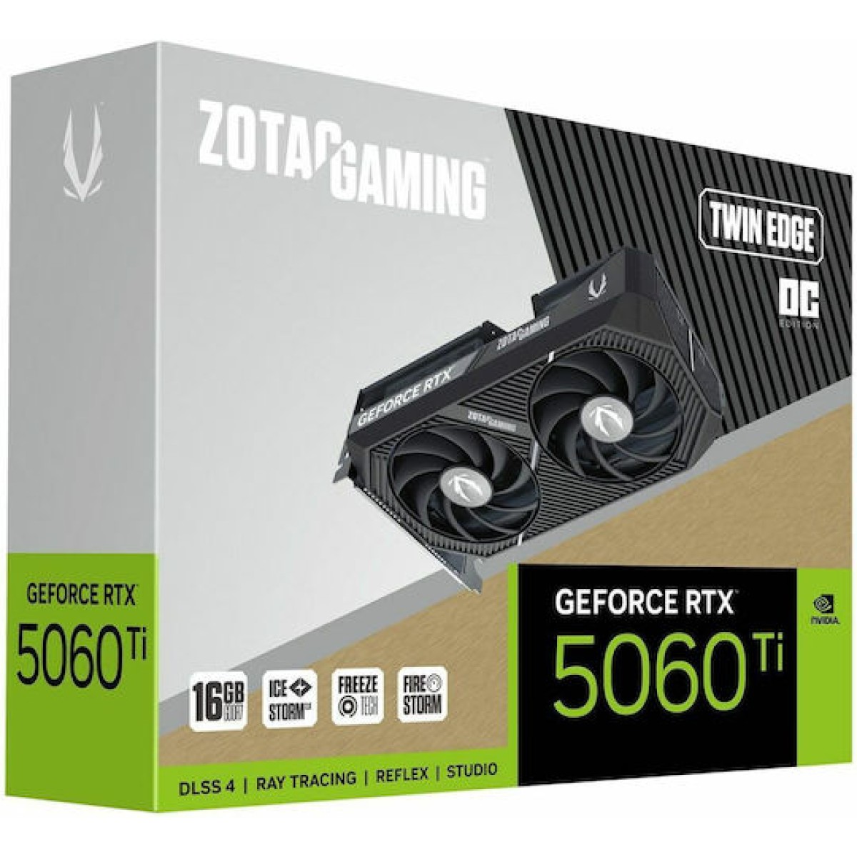 Zotac GeForce RTX 5060 Ti 16GB GDDR7 Twin Edge OC Κάρτα Γραφικών