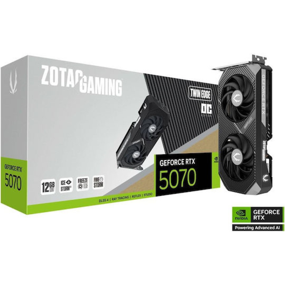 Zotac GeForce RTX 5070 12GB GDDR7 Twin Edge OC Κάρτα Γραφικών