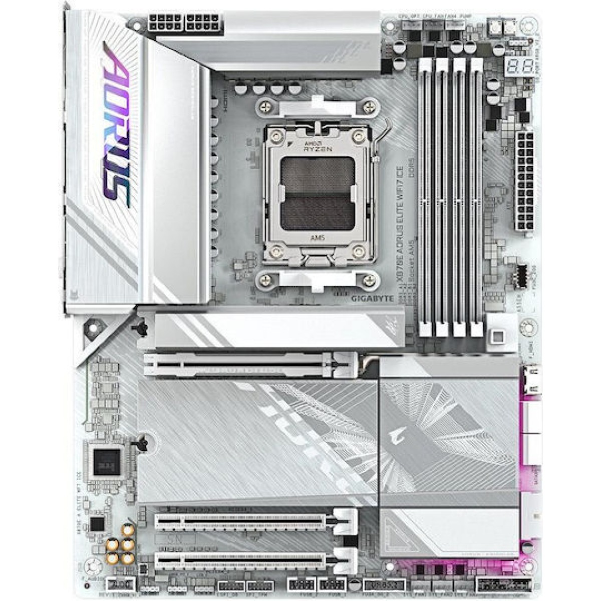 Gigabyte X870E AORUS ELITE WIFI7 ICE Motherboard ATX με AMD AM5 Socket