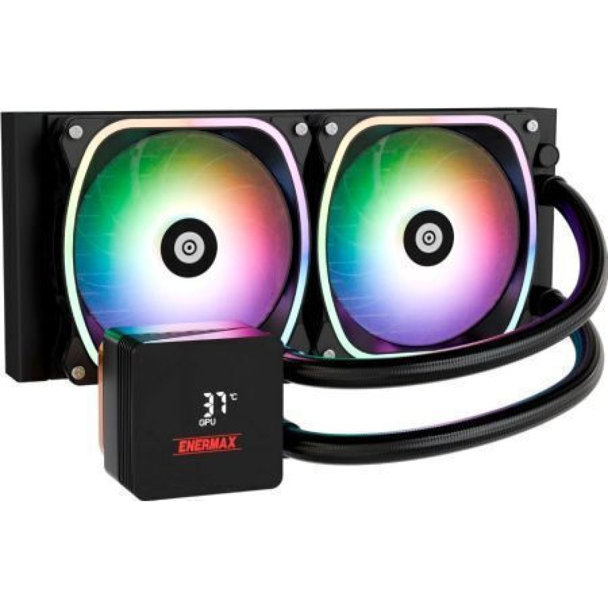 Enermax Aquafusion II 240 ARGB Υδρόψυξη Επεξεργαστή Διπλού Ανεμιστήρα 120mm για Socket AM4/AM5/1700