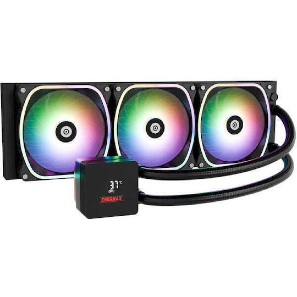 Enermax Aquafusion II 360 ARGB Υδρόψυξη Επεξεργαστή Τριπλού Ανεμιστήρα 120mm για Socket AM4/AM5/1700