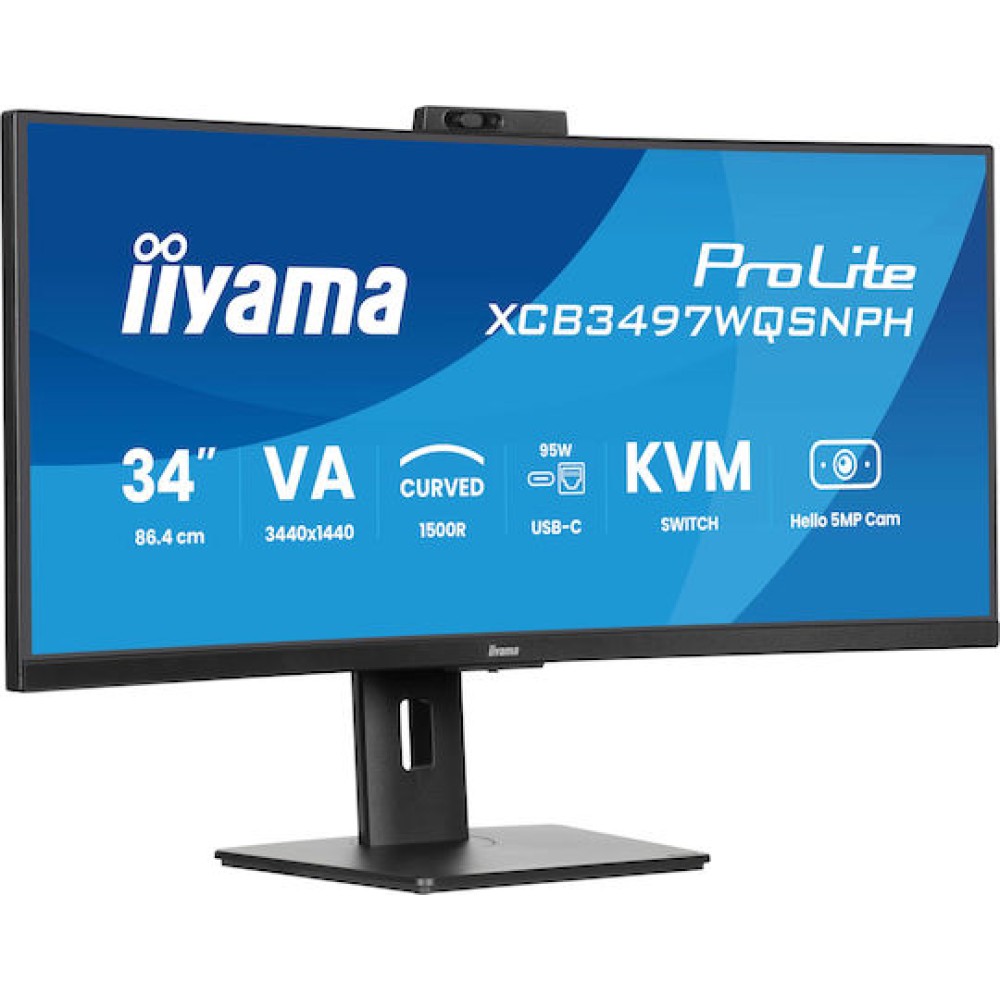 Iiyama ProLite XCB3497WQSNPH-B1 Ultrawide VA Curved Monitor 34