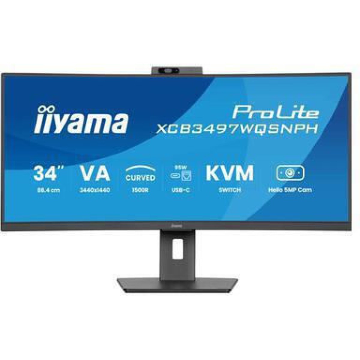 Iiyama ProLite XCB3497WQSNPH-B1 Ultrawide VA Curved Monitor 34