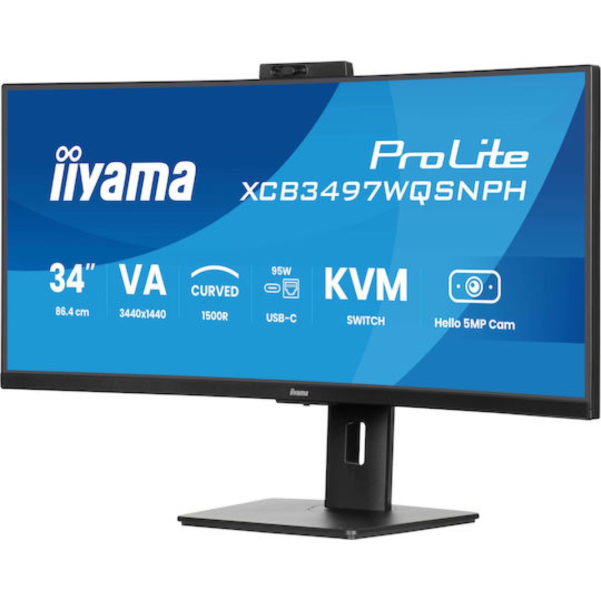Iiyama ProLite XCB3497WQSNPH-B1 Ultrawide VA Curved Monitor 34