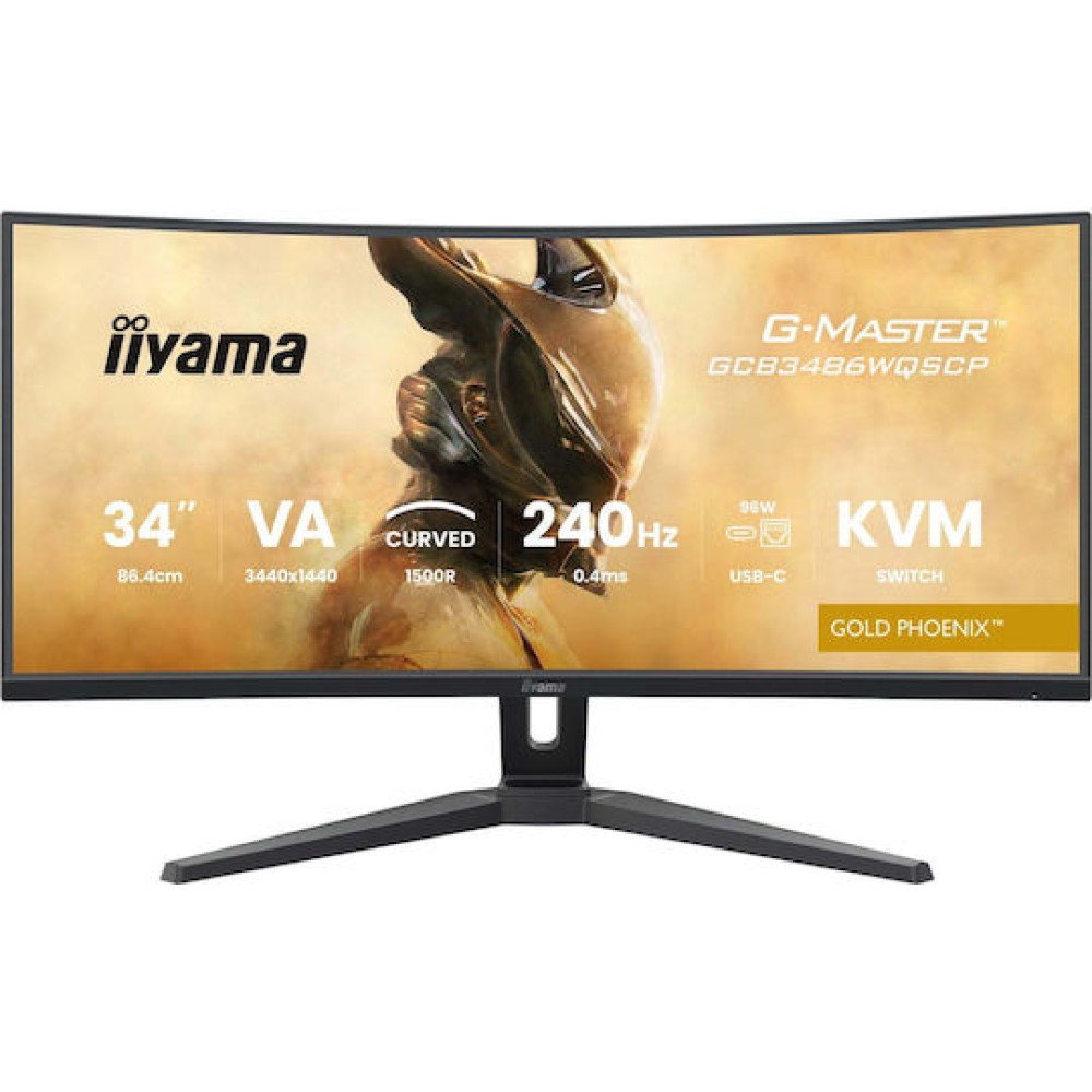 Iiyama GCB3486WQSCP-B1 Ultrawide VA Curved Monitor 34