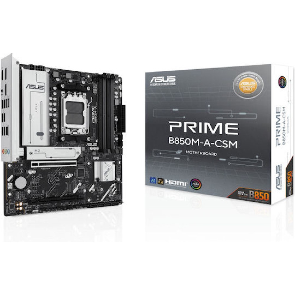Asus PRIME B850M-A-CSM Motherboard Micro ATX με AMD AM5 Socket 90MB1LQ0-M0EAYC