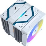 Valkyrie Vind 125 DL Ψύκτρα Επεξεργαστή Διπλού Ανεμιστήρα για Socket AM4/AM5/1200/1700 με ARGB Φωτισμό Λευκή
