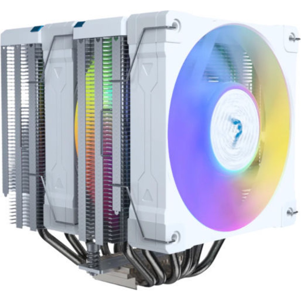 Valkyrie Vind 125 DL Ψύκτρα Επεξεργαστή Διπλού Ανεμιστήρα για Socket AM4/AM5/1200/1700 με ARGB Φωτισμό Λευκή