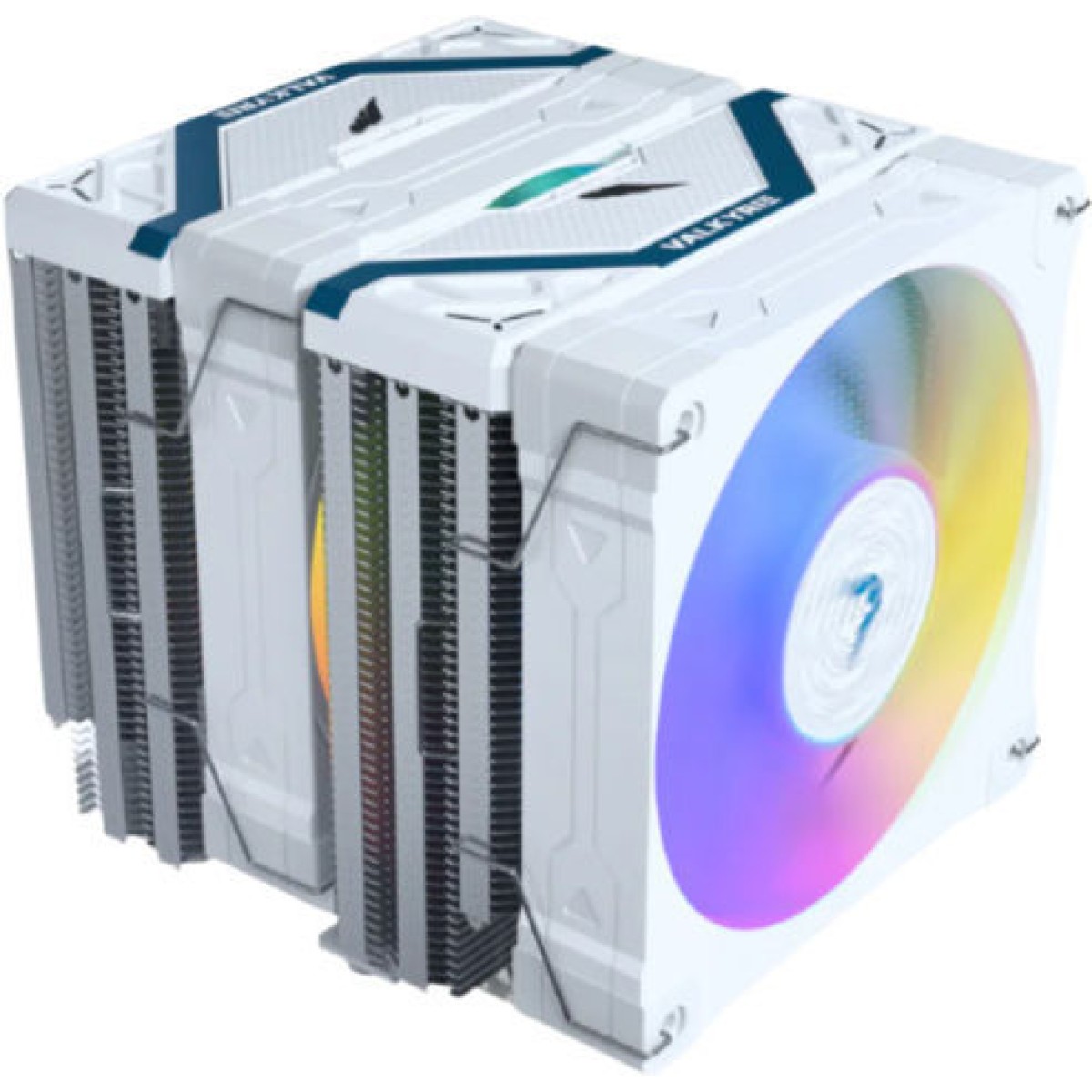 Valkyrie Vind 125 DL Ψύκτρα Επεξεργαστή Διπλού Ανεμιστήρα για Socket AM4/AM5/1200/1700 με ARGB Φωτισμό Λευκή