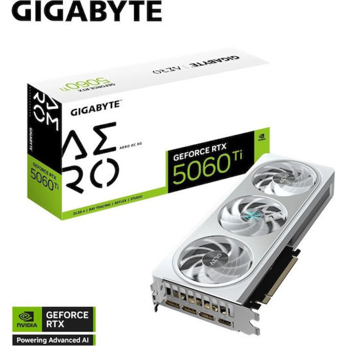 Gigabyte GeForce RTX 5060 Ti 8GB GDDR7 Aero OC White Κάρτα Γραφικών