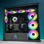 Arctic Xtender VG Mirror Midi Tower Κουτί Υπολογιστή με Πλαϊνό Παράθυρο Μαύρο