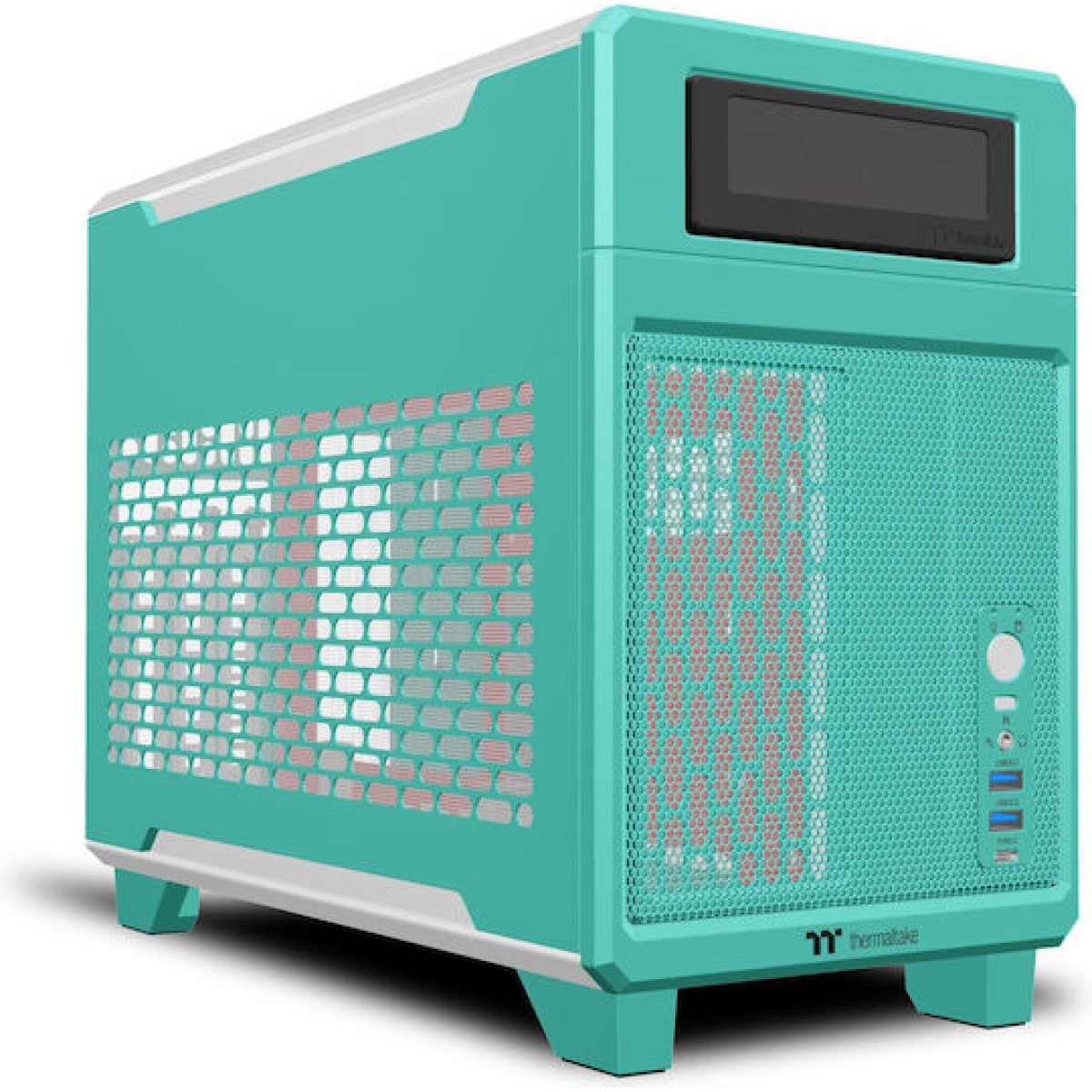 Thermaltake TR100 Mini Tower Κουτί Υπολογιστή Mint Strawberry