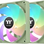 Thermaltake CT140 Case Fan με ARGB Φωτισμό και Σύνδεση 4-Pin PWM 2τμχ Matcha Green